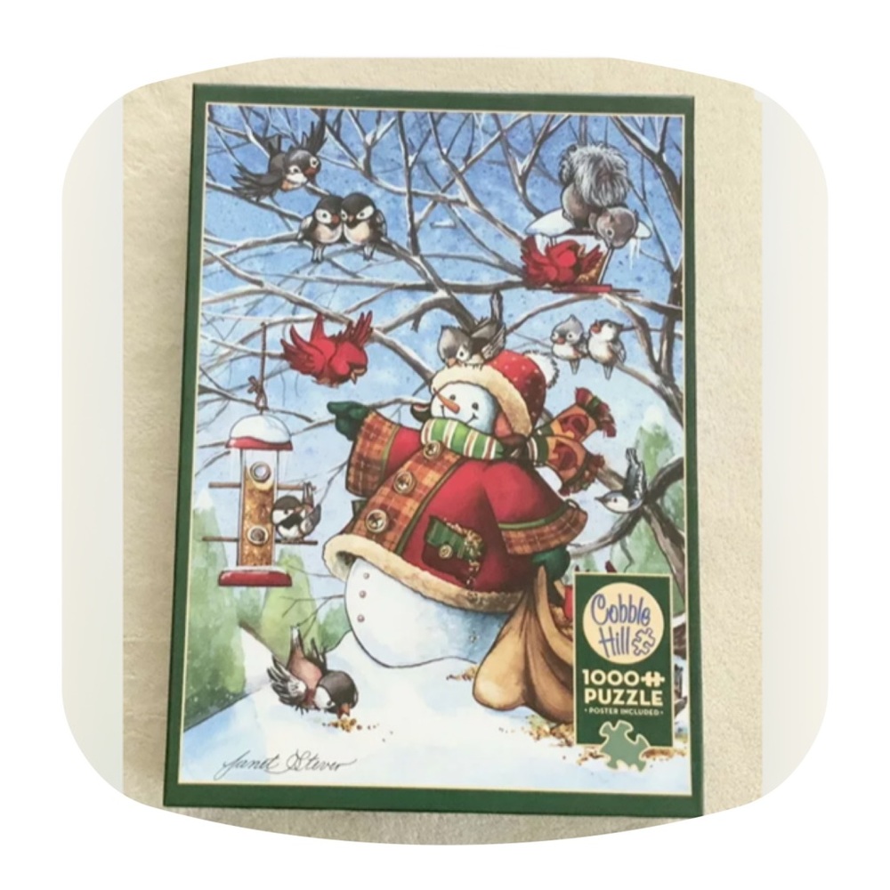 Cobble Hill Frosty Feeds His Friends 1000 Puzzle
